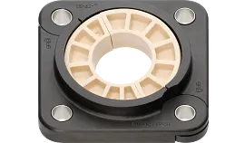 Compact four hole flange bearing