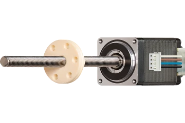 drylin® lead screw assemblies with motor, stranded wires with JST connector, NEMA11