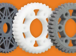 3D printed worm wheel