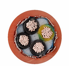 Cable with taping and filler