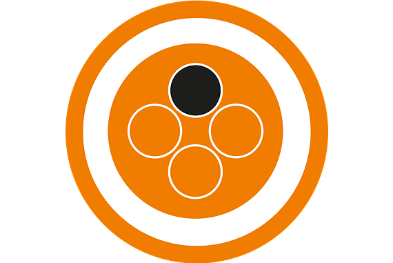 A diagram highlighting a single conductor within a multi-conductor cable