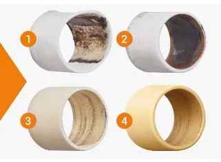 Abrasive wear of plain bearings in the swivelling wear test