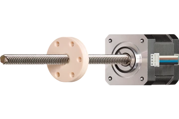 drylin® lead screw assemblies with motor, stranded wires with JST connector, NEMA17