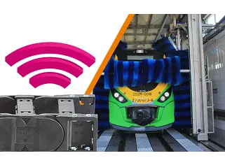 smart plastics train washing station