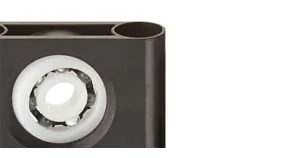 Pillow block ball bearing housing with glass balls