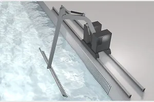 Screening plant/rake cleaner