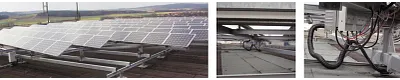 photovoltaic plant using the triflex R e-chain