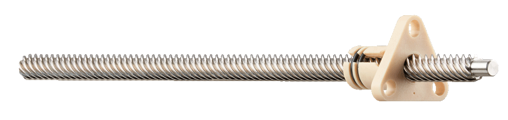Lead screw with a triangular lead screw nut