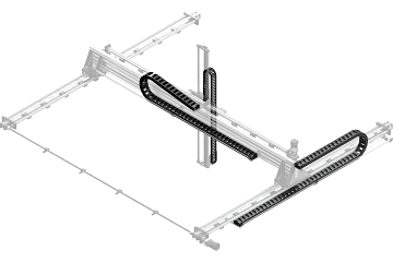 Cable Carrier complete set for XYZ Gantry DLE-RG-0001