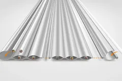 Modular and flexibly fillable cable guide system