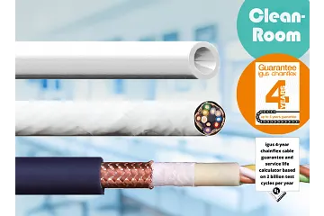 chainflex cable and hoses for cleanroom with 4 year guarantee
