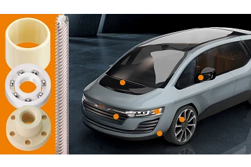 Application locations for bearing in car exteriors