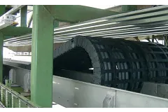 Roller energy chain on STS crane