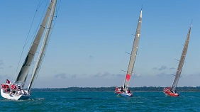 racing sailboats