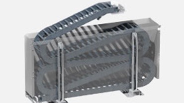 Zig zag e-chain cable carrier