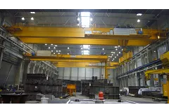 Indoor cranes in the foundry