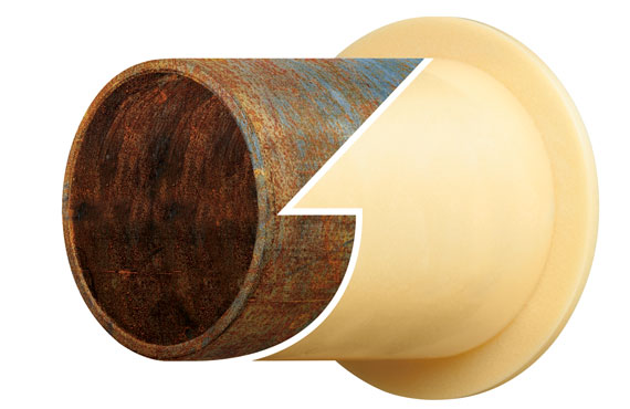 Plastic plain bearings are completely corrosion-resistant