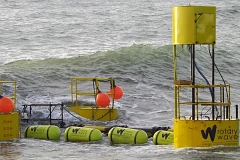 Energy changer for sea waves