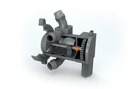 Plain bearing in the cooling water regulator