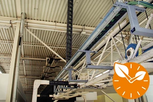 E4 chain on the indoor crane at Carpenter