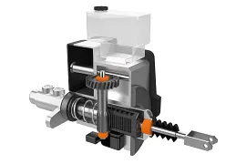 Plain bearing in the brake booster