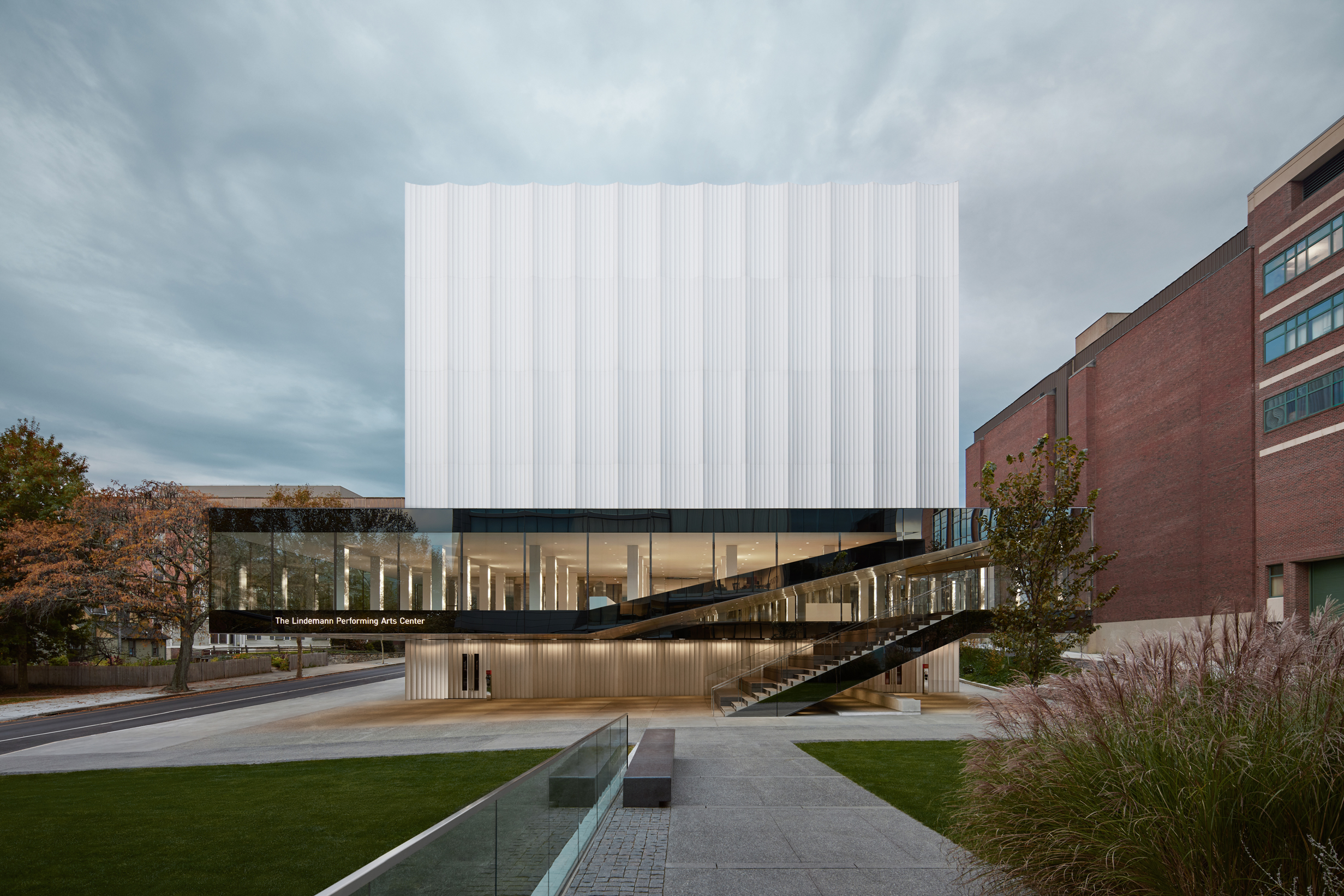 Outside view of the Lindemann Performing Arts Center