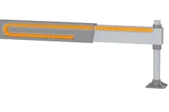 igus® e-chain® for the safe guidance of hydraulic cables on the supports