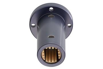 drylin® Q flange bearing, round flange, twin