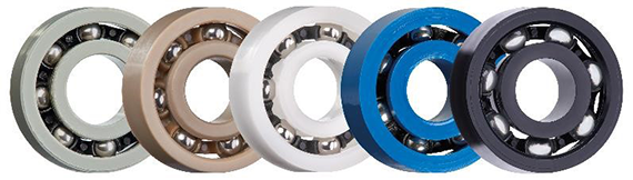 Various xiros ball bearings in different materials