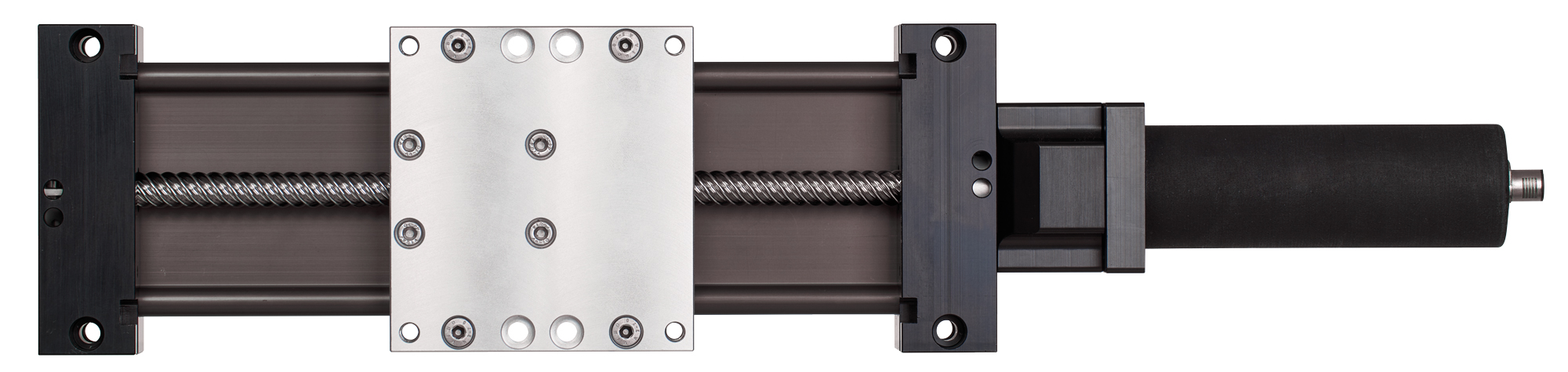 screw-driven linear actuator with attached motor