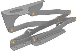 Plain bearing in convertible top system