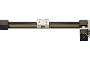 Basic belt-driven actuator with stepper motor