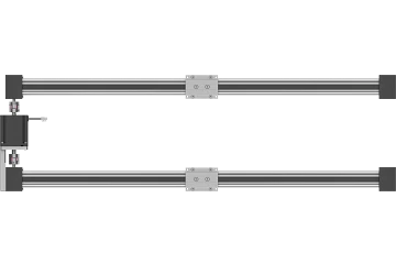 drylin ZLW-1040-S toothed belt double axis with stepper motor