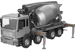 3D still construction machinery concrete mixer