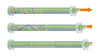 TRX transparent mit Leitungen