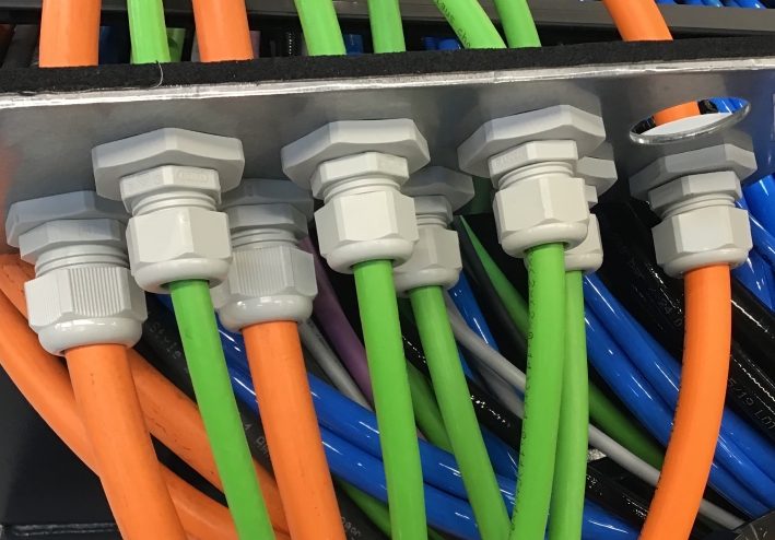 Cable glands in action