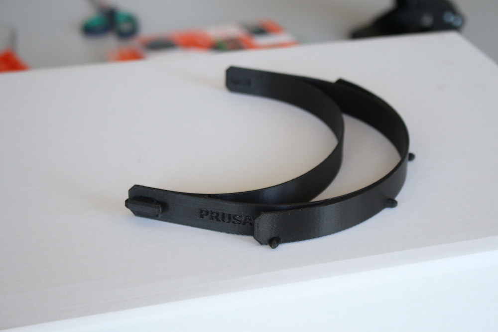 3D printed face shield components