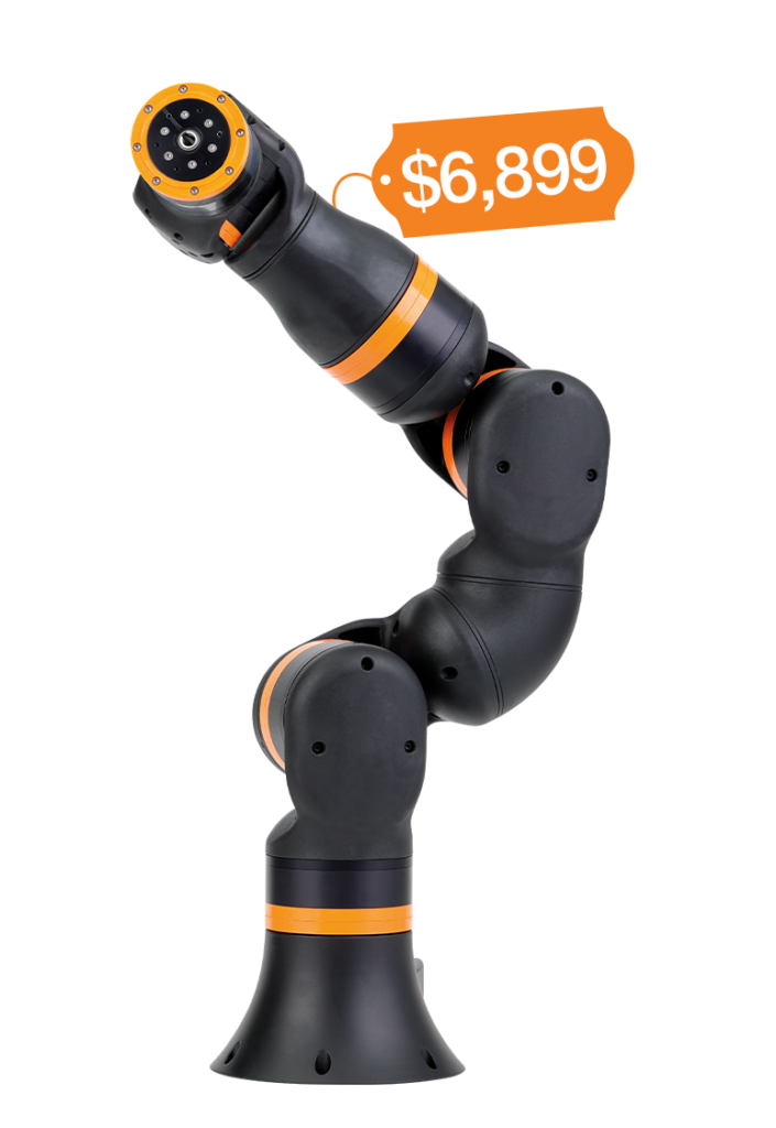 Cobot with attached price tag that reads $6,899