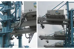Ship unloading crane